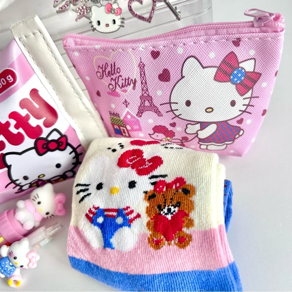 💖(HK327) Hello Kitty Adorable 7-Piece Cozy Plush Purse Bundle! - Picture 4 of 9